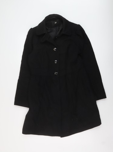 Womens black pea coat - coat, size