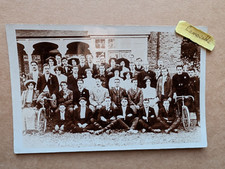 OLD PHOTO WOMEN MEN HARLESDON CYCLING CLUB BIKE GROUP SOCIAL HISTORY  CE 508
