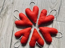 Handmade Felt Hearts