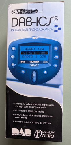Acoustic solutions dab ics 100 - solutions, dab-ics