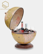 Zoffoli Giove Olive Green Bar Globe Drinks Cabinet – Elegant Globe with Charm