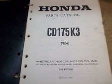 1974 HONDA CD175K3 PARTS CATALOG OEM