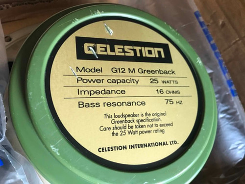Celestion g12 greenback 25 - m, greenback,