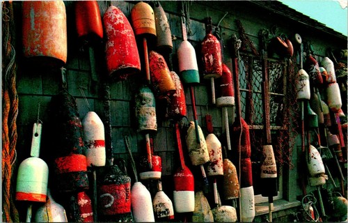 Lobster buoys color coded - buoys,