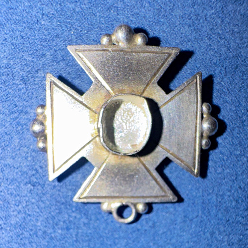Silver maltese cross - silver, blank