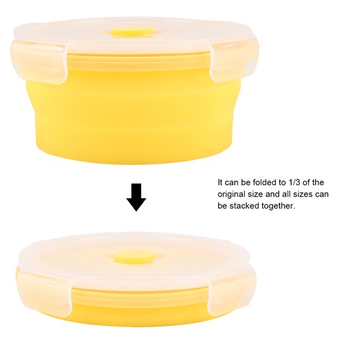 500ml round silicone - (yellow)500ml,