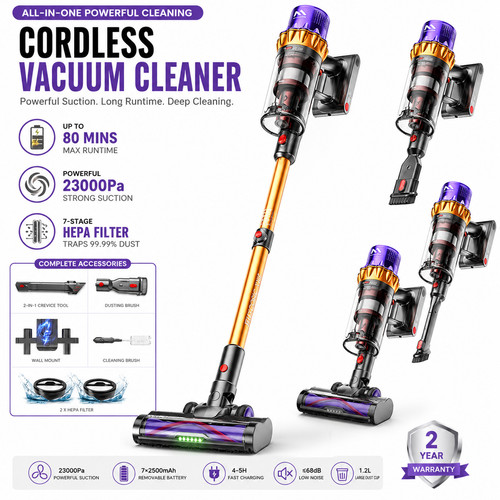 Alloymove cordless vacuum 550w - cordless,