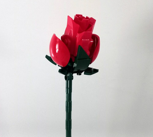 Lego single red rose - red, x