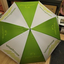 large waitrose merchandise umberella
