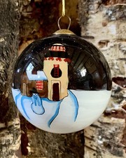 Hand-Painted Glass Christmas