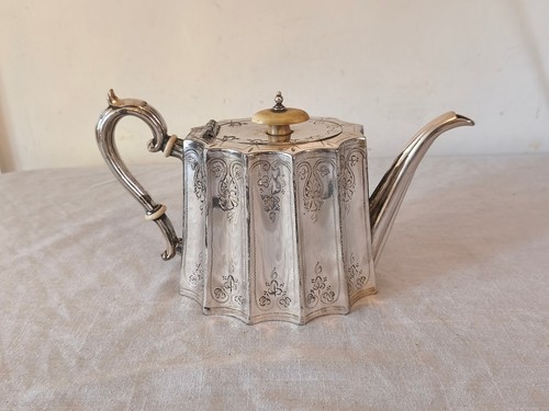 Vintage silver plated tea pot - vintage,