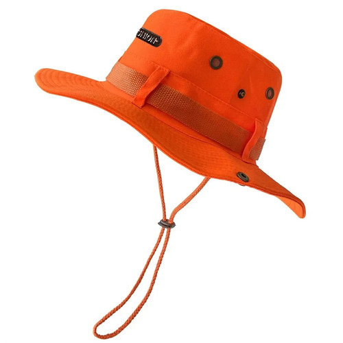 Mens wide brim bucket hat - brim,