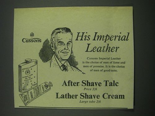 1957 cussons after - cussons, shave