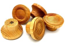 12 x SOLID PINE KNOBS 44mm