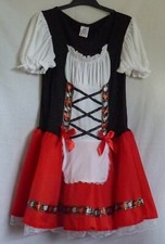 LADY'S FANCY DRESS COSTUME -LITTLE  RED RIDING HOOD DRESS -MEDIUM SIZE - UNUSED