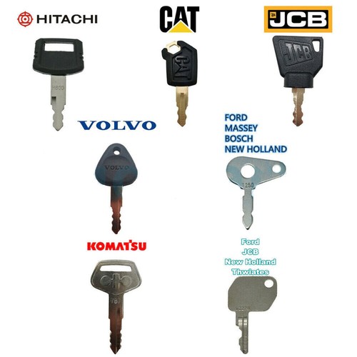 Pcs key set fit jcb - 7, komatsu