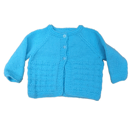 Hand knitted blue childrens - knitted,,