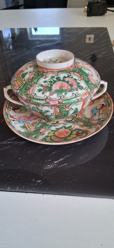 Antique chinese rose - chinese, medallion