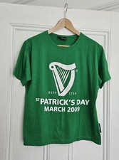 St Patrick's Day Guinness March 2009 Bar Staff T Shirt Womens M/L 100% cotton 