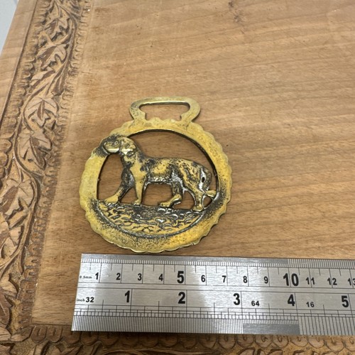 Brass horse brasses plaque - brass,