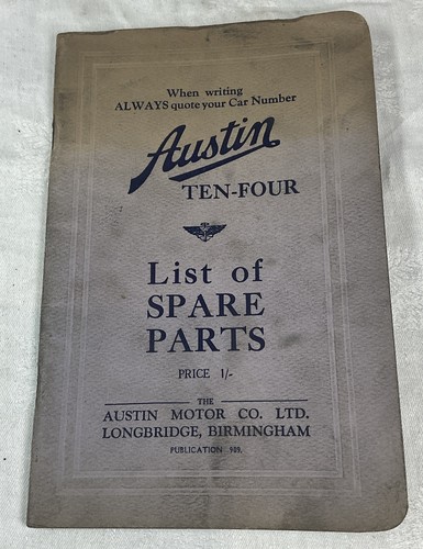 Vintage austin ten four 4 - austin, 10/4