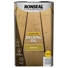Ronseal Nourishing Solvent Based Natural Pine Decking Oil 5L