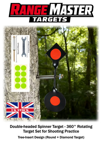 Double head spinner target - head,