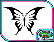 Butterfly U Vinyl Sticker Bike