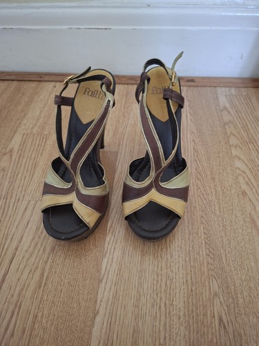 Vintage faith leather platform - leather,