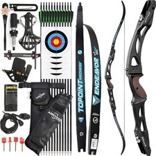 18-44lbs ILF Archery Recurve Bow Set RH LH Arrows 66" 68" 70" Aluminum Shooting
