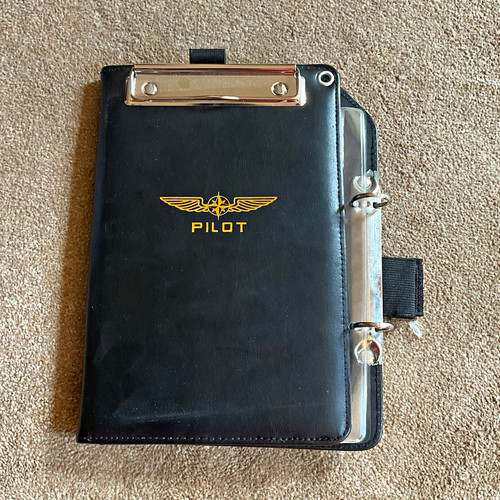 Pilot black kneeboard - pilot,