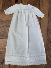 White Cotton Eyelet Baptism