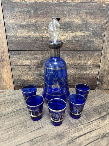Murano argento decanter with - ,