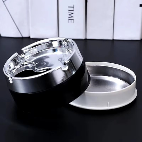 Stainless steel ashtray with - ashtray,