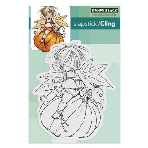 Penny black cling - black, rubber