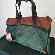 Cotton Traders Holdall Packaway Multi Bag Ideal Overnight/Weekend Green Canvas 