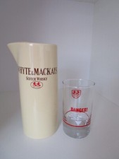 Whyte & Mackays Scotch Whisky  Water Jug & Whisky Glass. Jug Made By Wade.