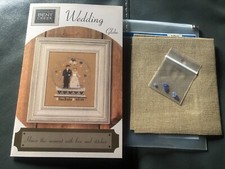 Bent Creek - Wedding Globe - Cross Stitch Kit with fabric & buttons -