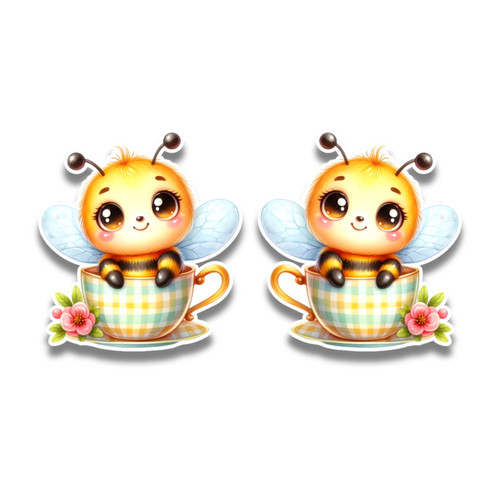 Small cute bumble bee in - 2x,