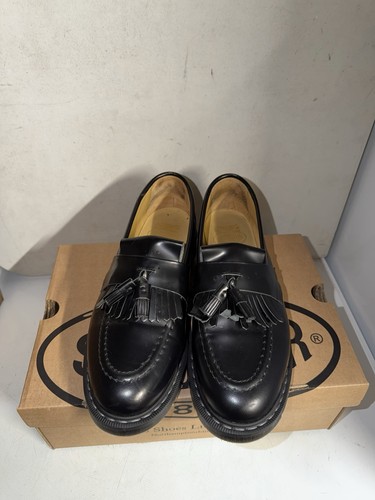 Solovair black leather tassel - black,