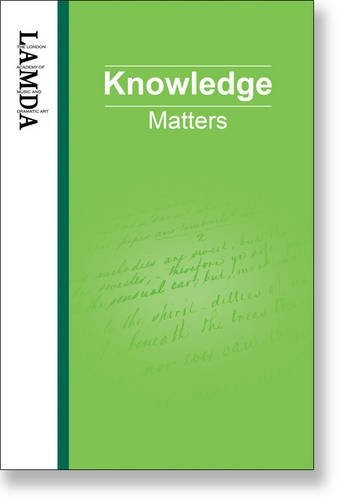 Lamda knowledge matters an - lamda,