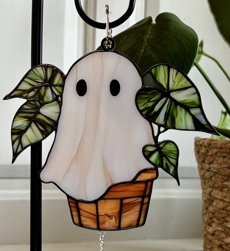Ghost plant suncatcher - suncatcher, faux