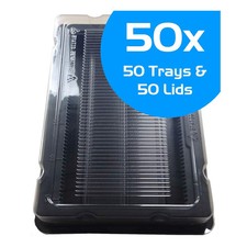 50x DIMM DDR DDR2 DDR3 RAM Memory Antistatic Box 50x Memory Storage Tray Holder