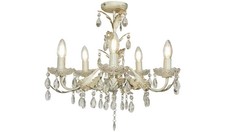 BHS Josefine Glass 5 Light Chandelier - Gold 130/5333