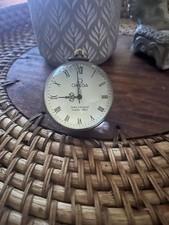 OMEGA 1882 Switzerland Crystal Spherical Desk Ball Clock Vintage Glass Sphere