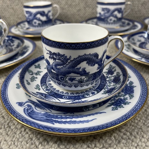 Royal crown derby blue - blue, dragon