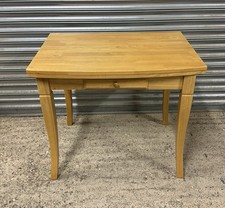 Quality Well Made c1970’s Mid Century Extendable Beech Dining Table With Drawer