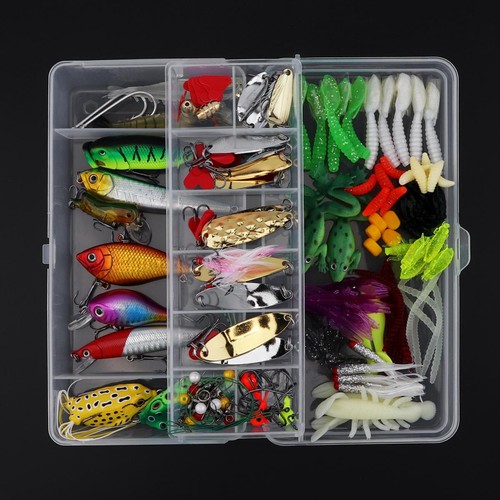 Assorted 131pcs fishing lures - 131pcs,