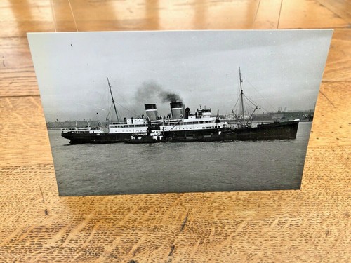 Vintage merchant ship photo - vintage,