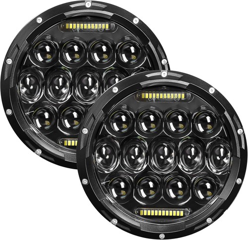 Inch led headlight round - 2x,